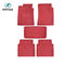 Red Color Custom Floor Mats For Trucks , Universal Size Custom Vehicle Floor Mats