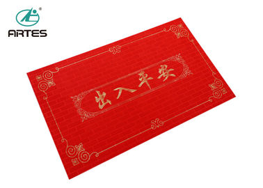 Customized Waterproof Easy Clean PVC Door Mats 100% Acrylic For Home Entry